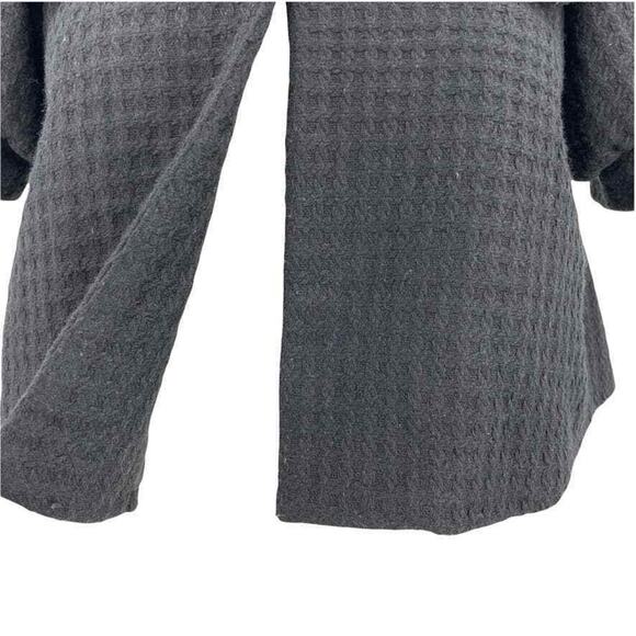 Coco And Chase Jacket Womens Small Black Cropped Large Collar Cape Snap Party - Picture 7 of 10